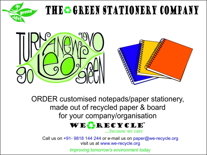 Ad for custom made stationery